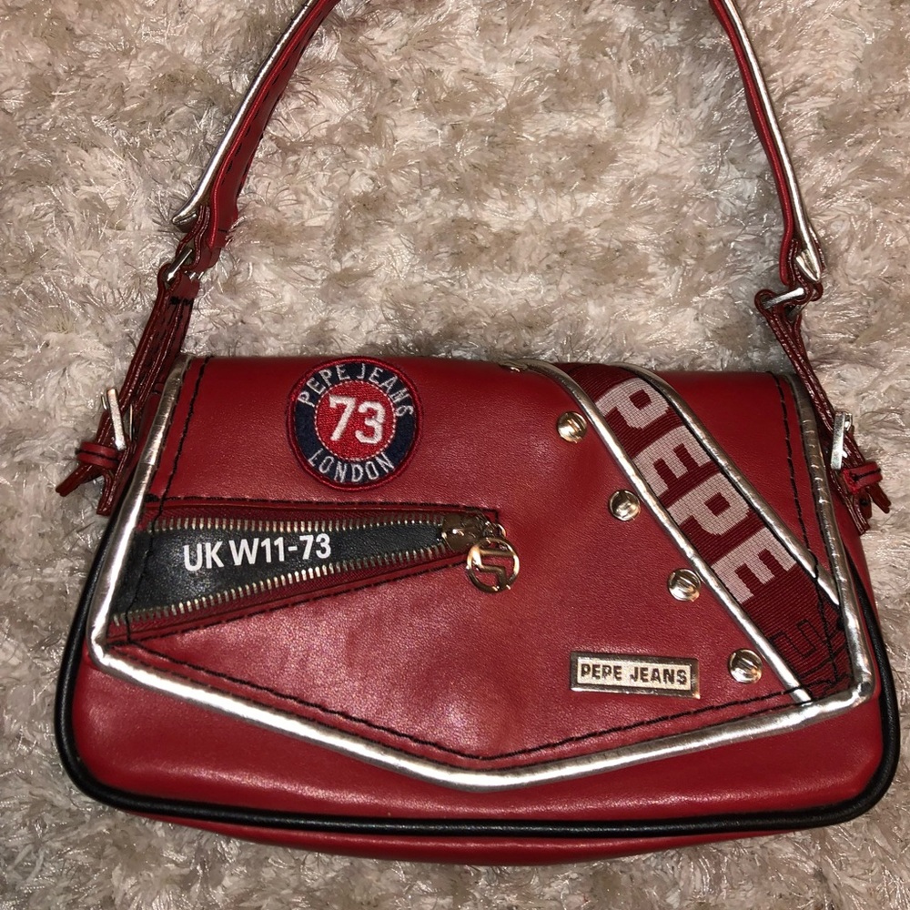 Pepe Jeans red vintage purse